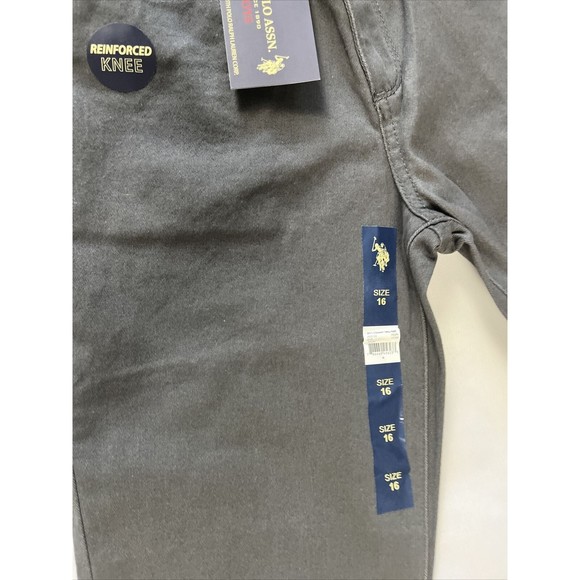 US Polo Assn Reinforced Knee 5 Pocket Straight Big Boys Size 16 Jeans - Picture 3 of 13